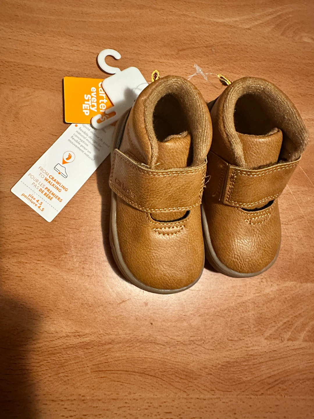 Carter's Every Step Baby Shoes - Tan - Size 4.5