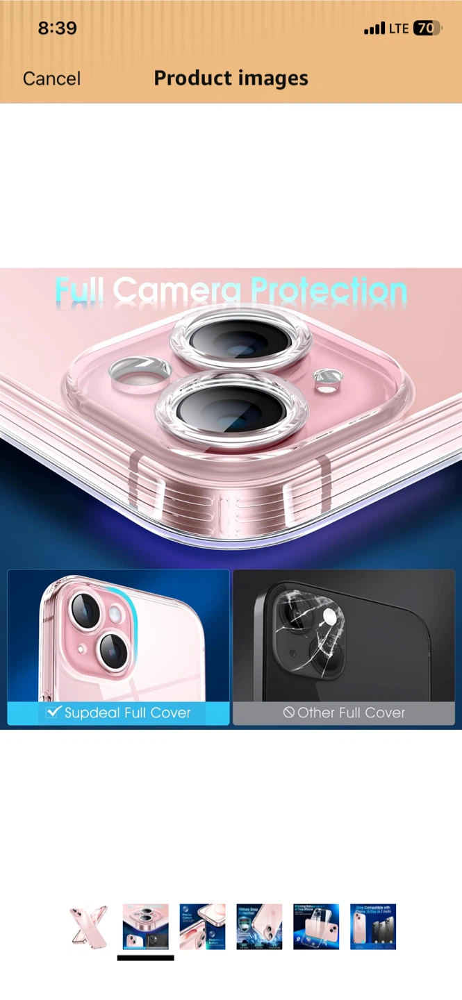 Supdeal Clear Case for iPhone 15 Plus - photo 5