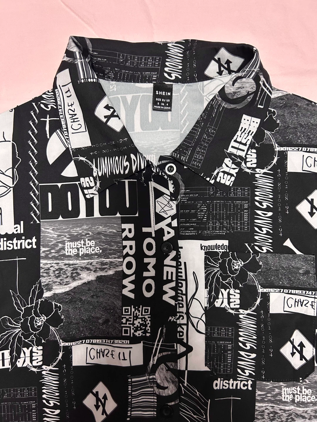 SHEIN Graphic Button-Up Shirt - photo 2