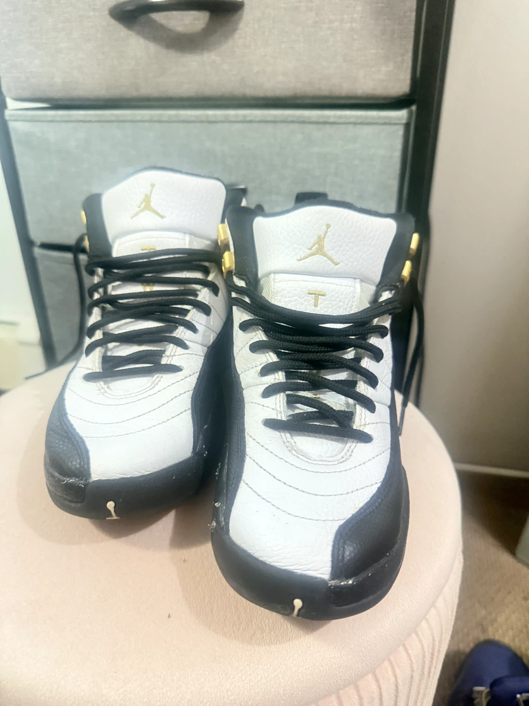 Nike Air Jordan 12 Retro White/Black-Gold (Size 4Y) - photo 2