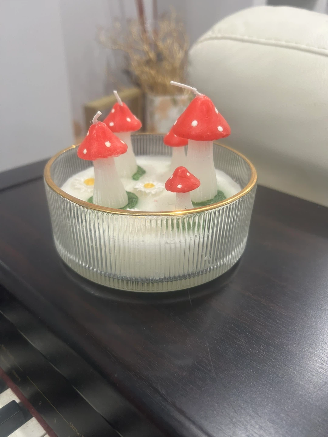 Mushroom Design Scented Candle