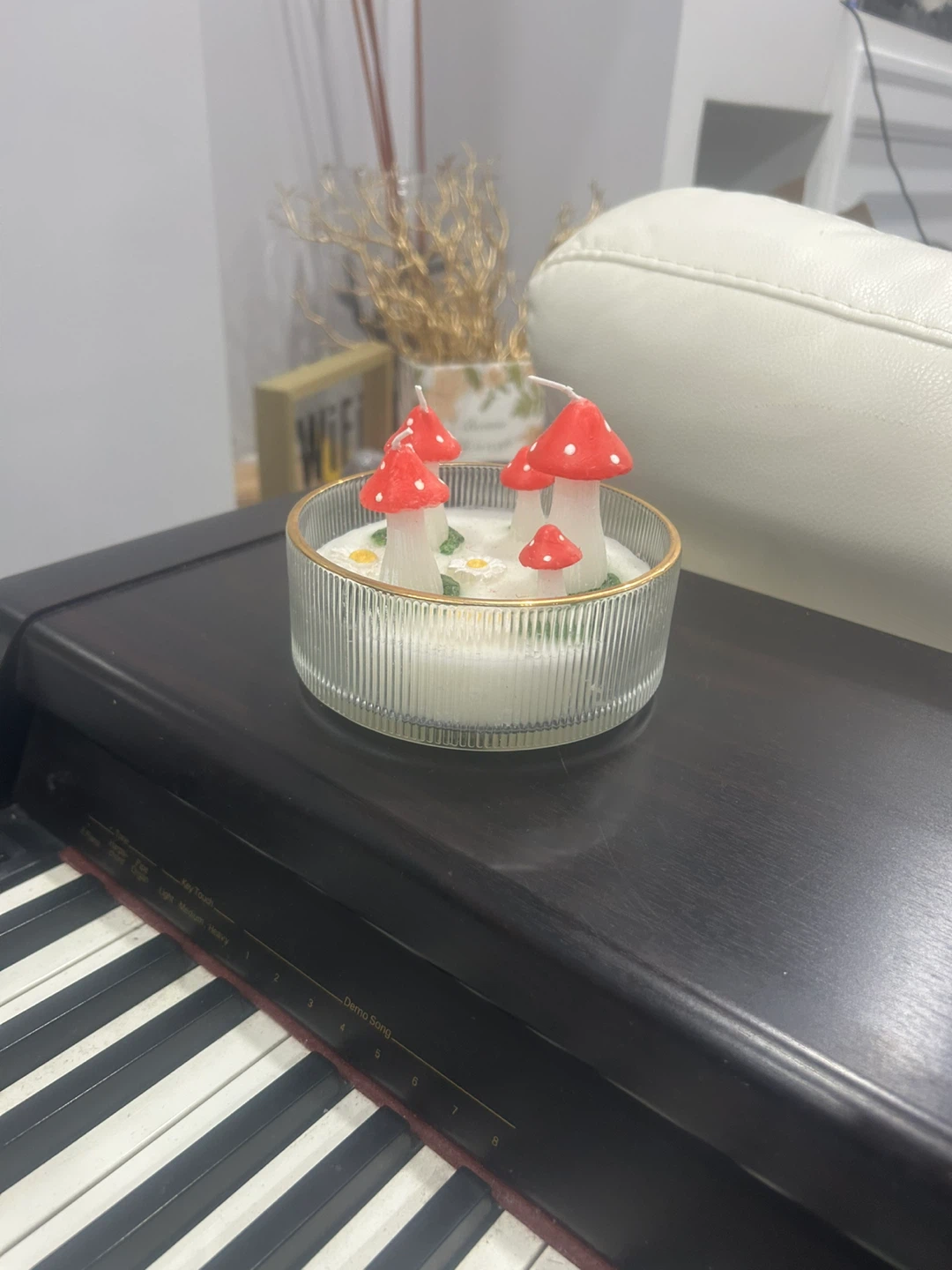 Mushroom Design Scented Candle - photo 3