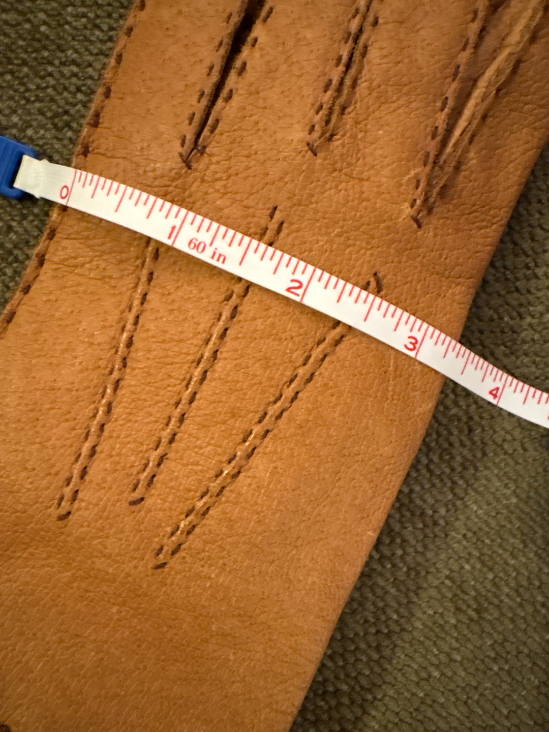 Tan Pigskin Leather Gloves 1993 new - photo 4