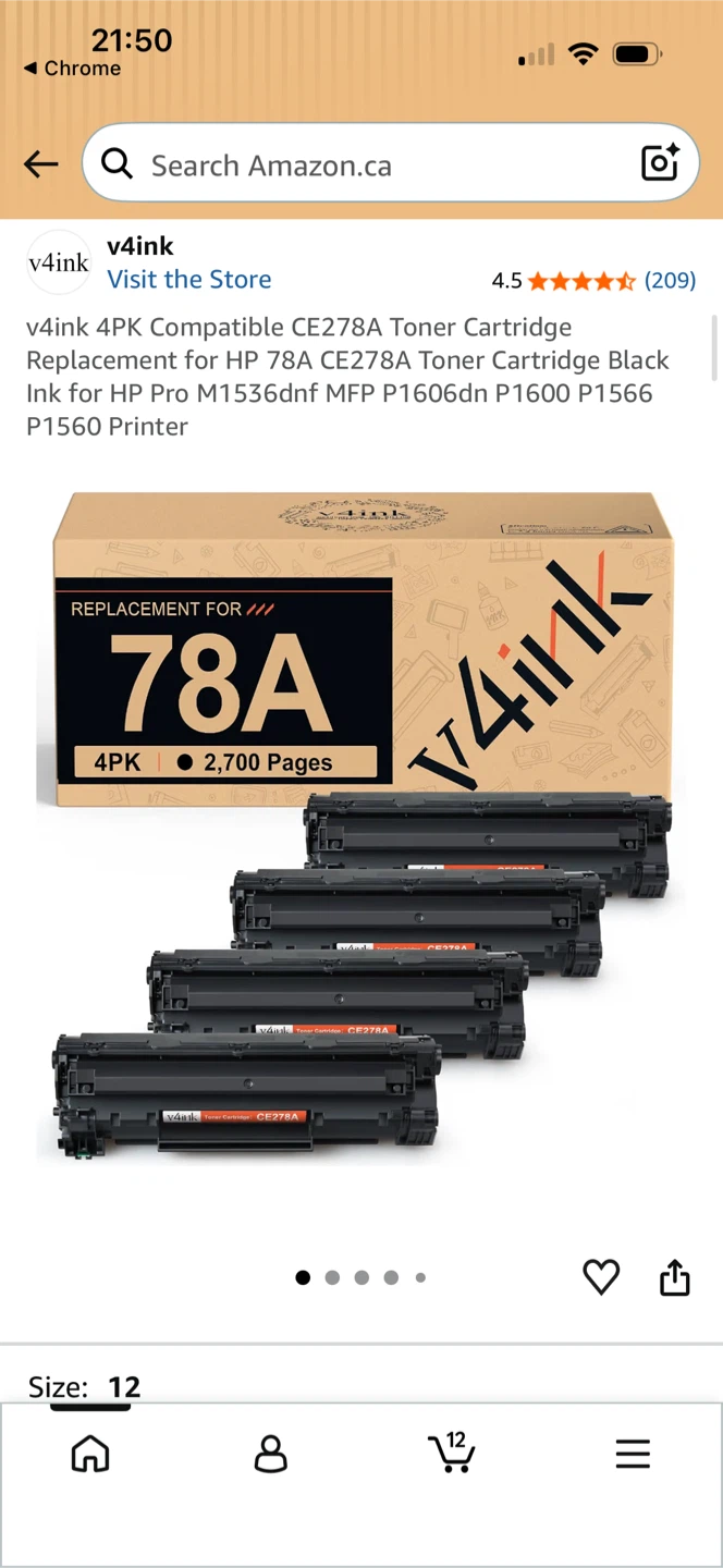 v4ink Compatible 78A CE278A Toner Cartridges - 4-pack - photo 2