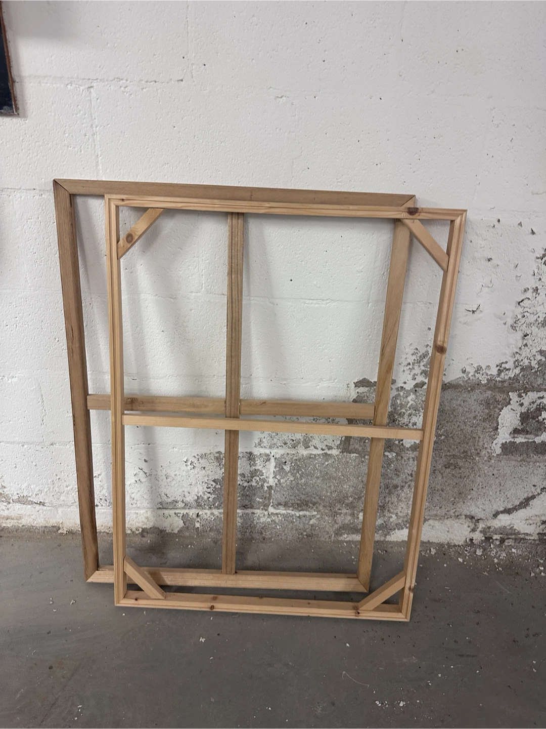 Two Wooden Canvas Stretcher Bars