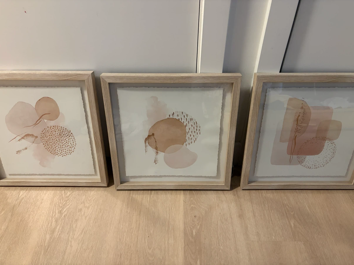 Set of 3 Abstract Wall Art Prints