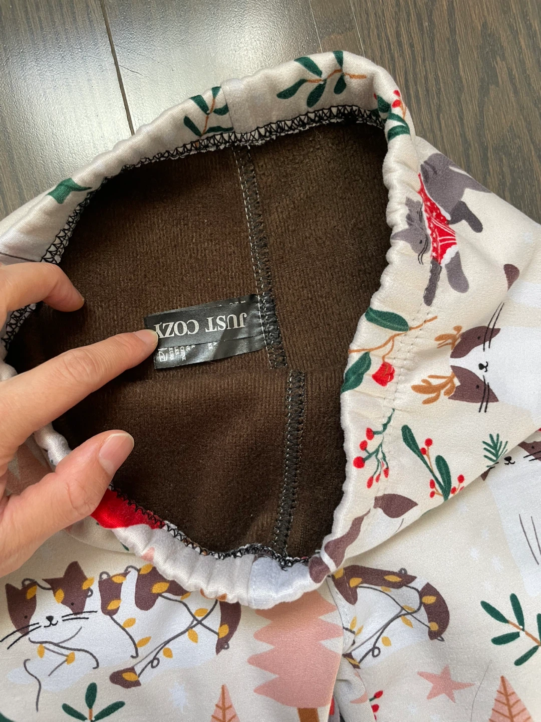 Just Cozy Kids Christmas Cat Leggings - photo 3