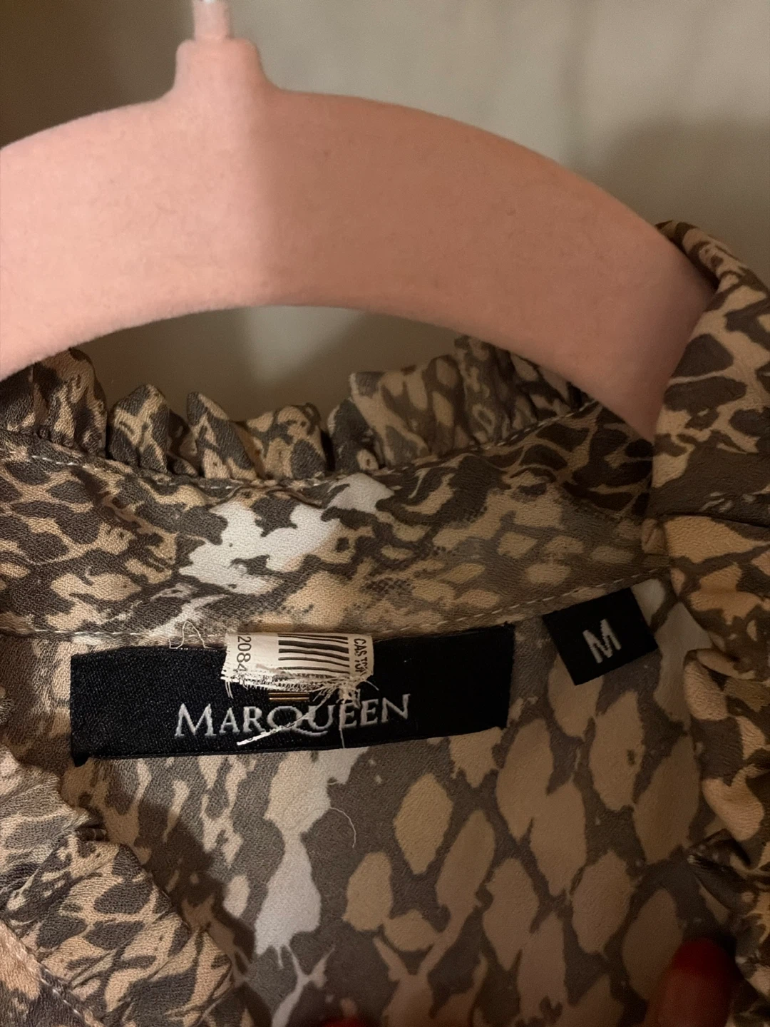 Marqueen Snakeskin Print Midi Dress - photo 3