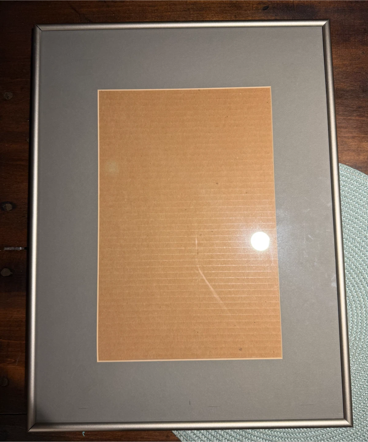 silver metal picture frame