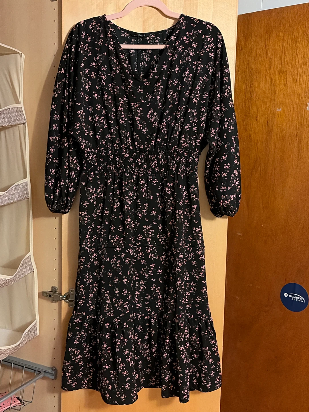 Zudio Black Floral Print Dress