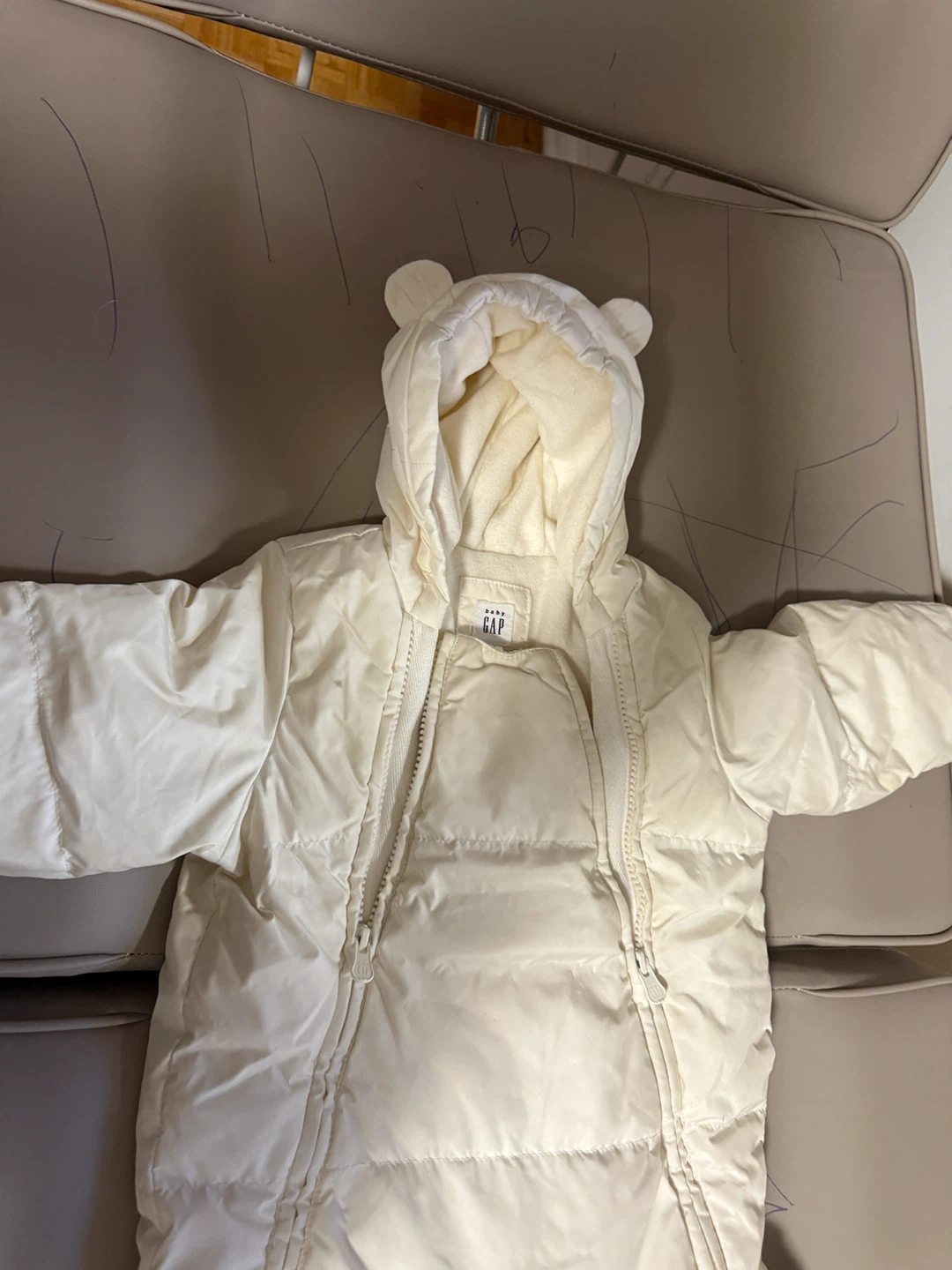 Baby Gap Cream Winter Snowsuit - photo 3