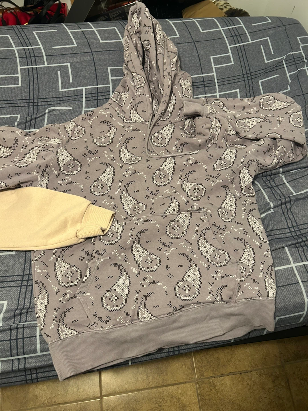 LCKR Bradley Cross-Stitch Paisley Fleece Hoodie - photo 2