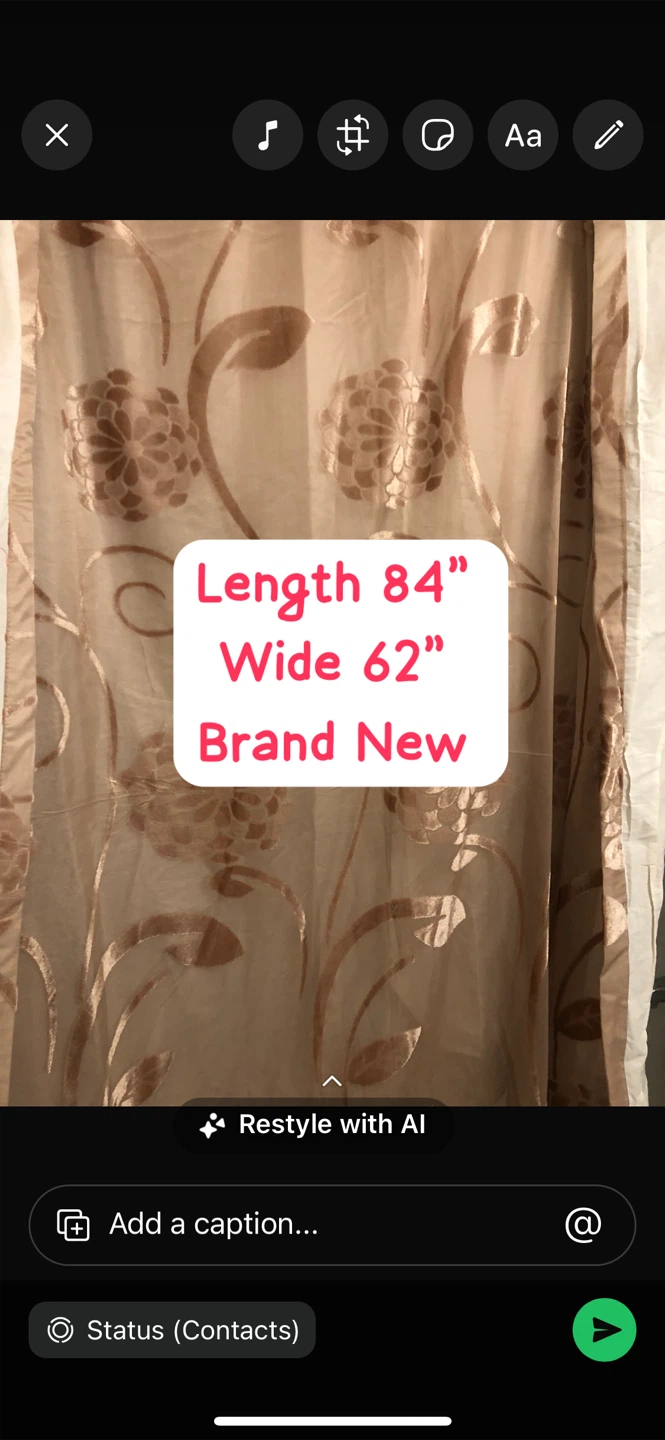 Floral pattern curtains 2 pieces - photo 2