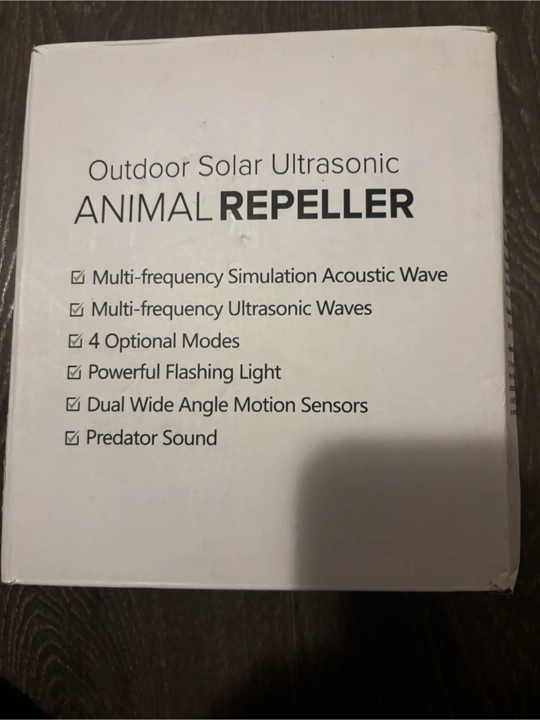 Outdoor Solar Ultrasonic Animal Repeller Waterproof - photo 4