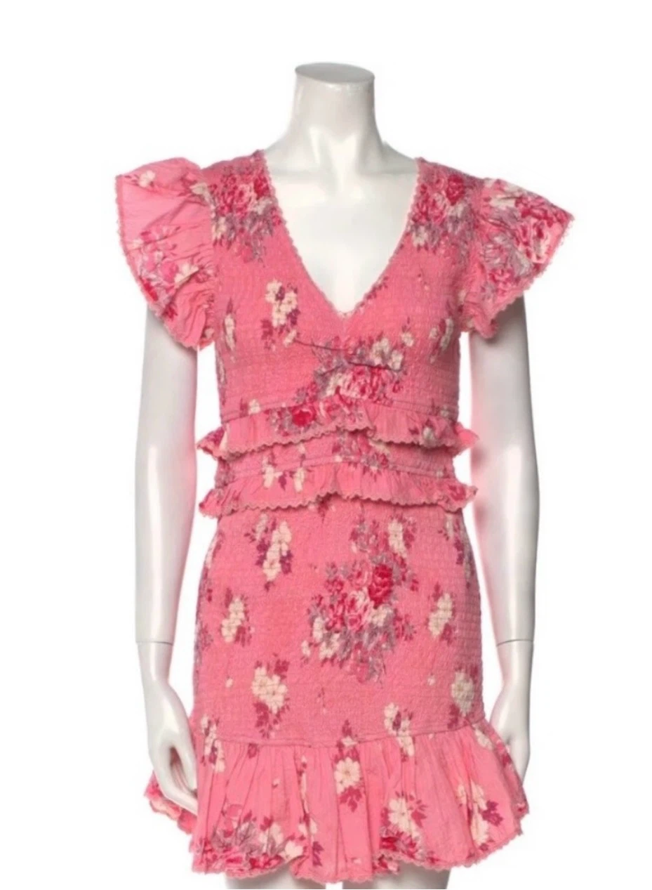 LoveShackFancy Floral Mini Dress - photo 2