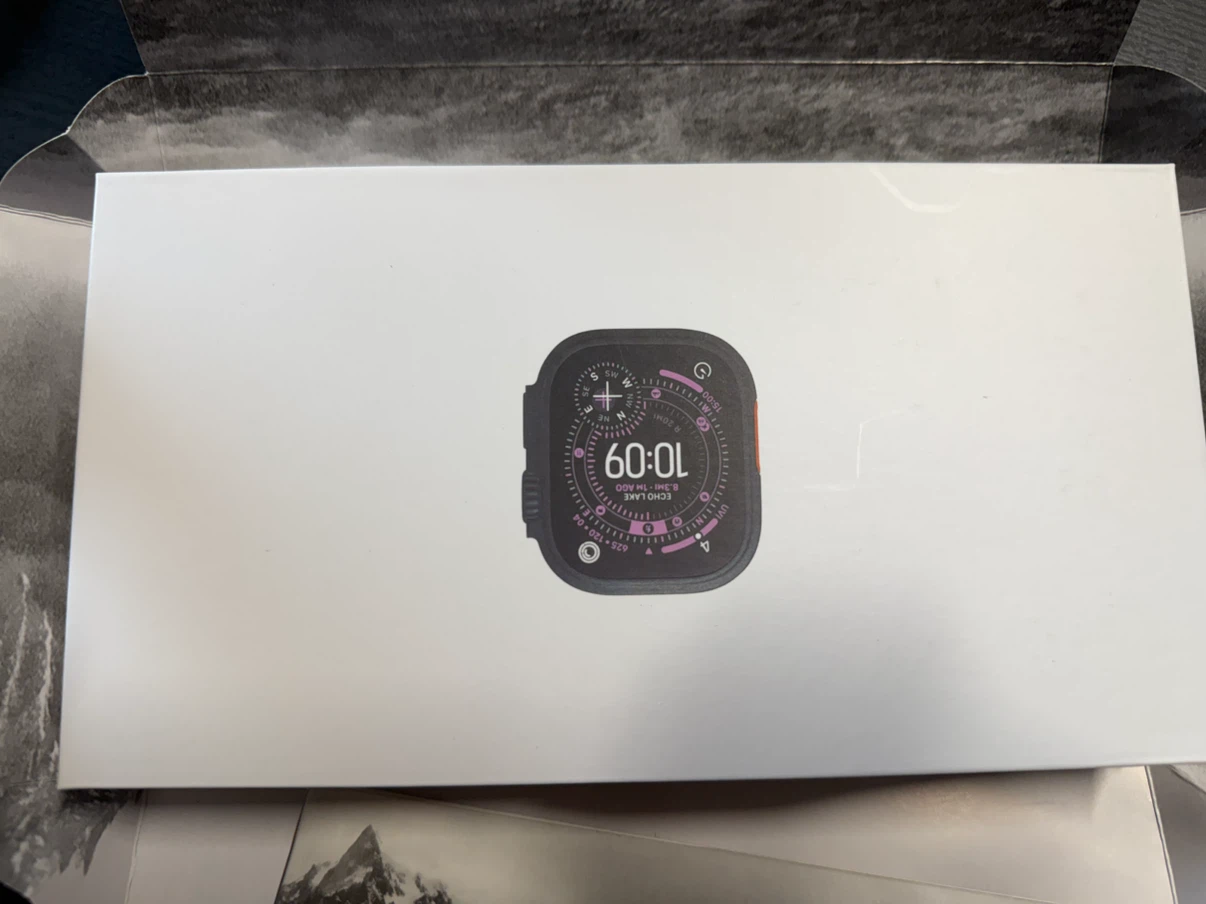 Apple Watch Ultra 49mm Titanium Case Ocean Band - photo 4