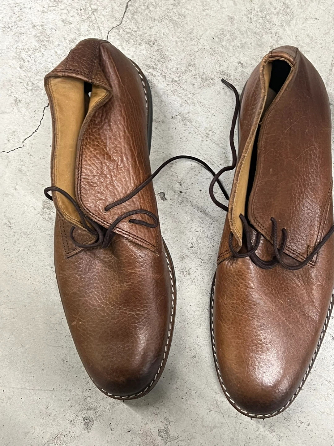 Brown Leather Chukka Boots