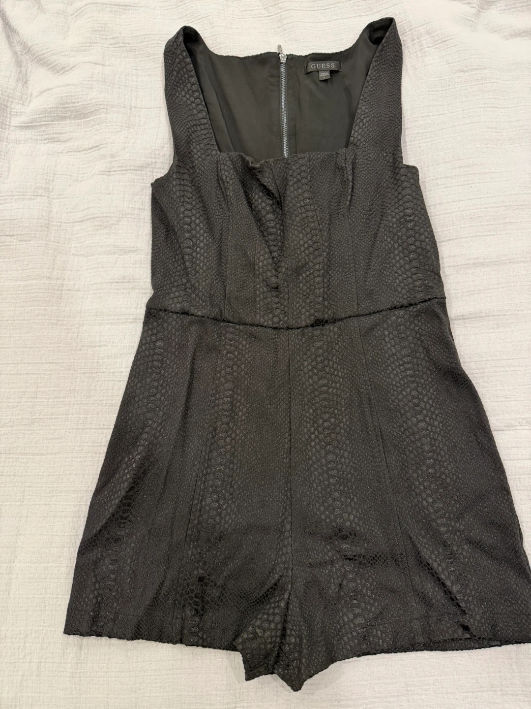 GUESS Black Textured Romper