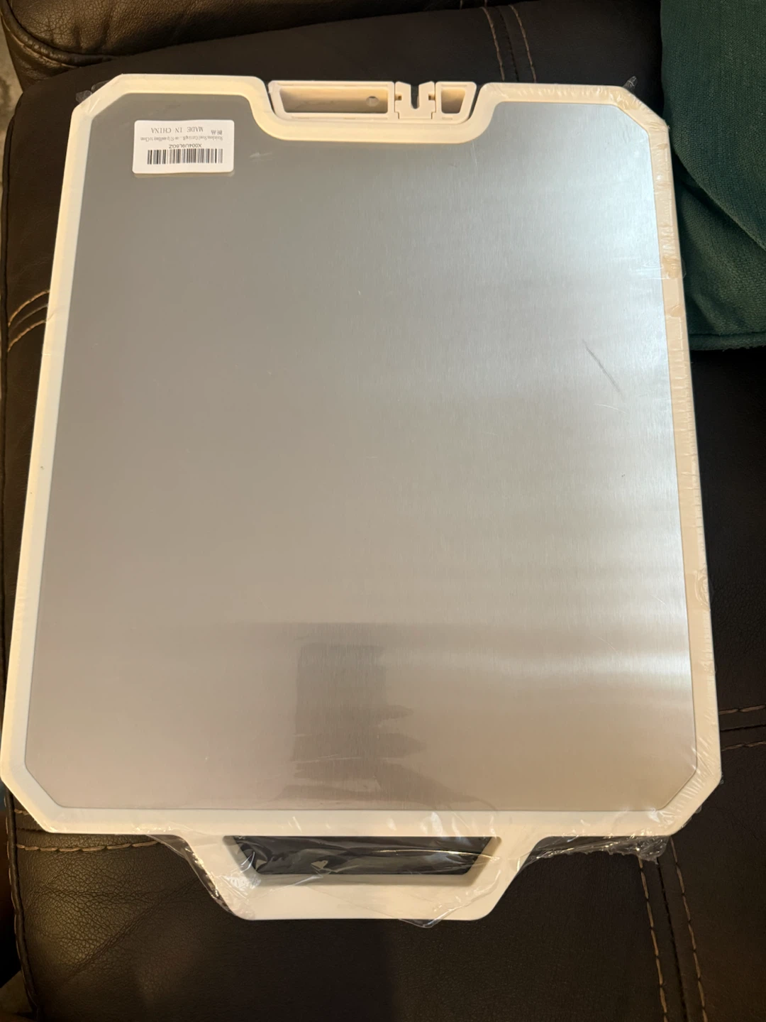 Jewedeco Double-Sided Stainless Steel Cutting Board