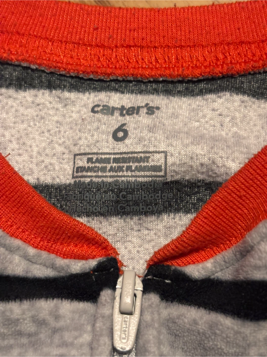 Carter's Size 6 Striped Penguin Footed Pajamas - photo 4
