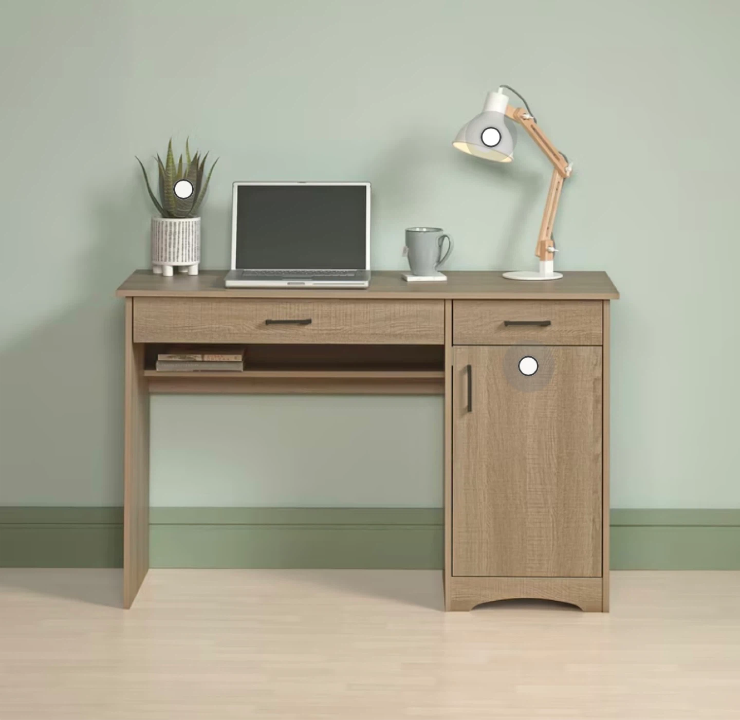 NEW Sauder Oak Finish Writing Desk - photo 2