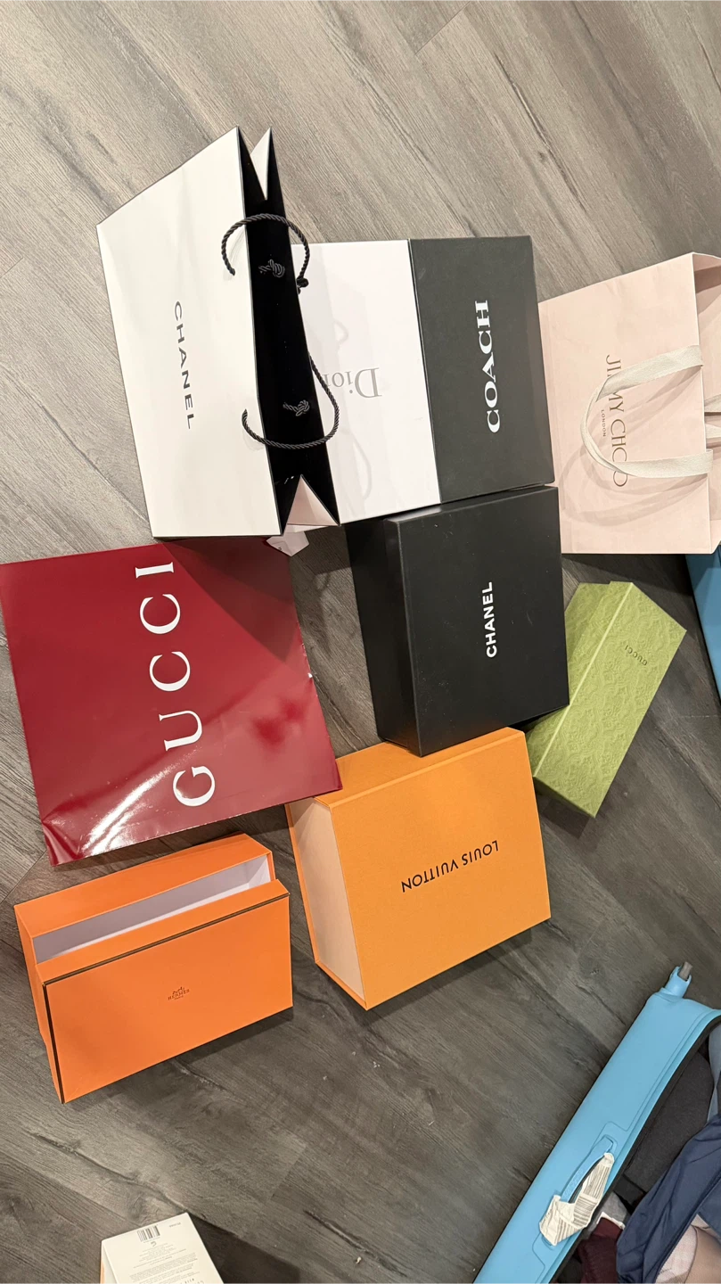 Moving out -Assorted Designer Luxury Brand Shopping Boxes