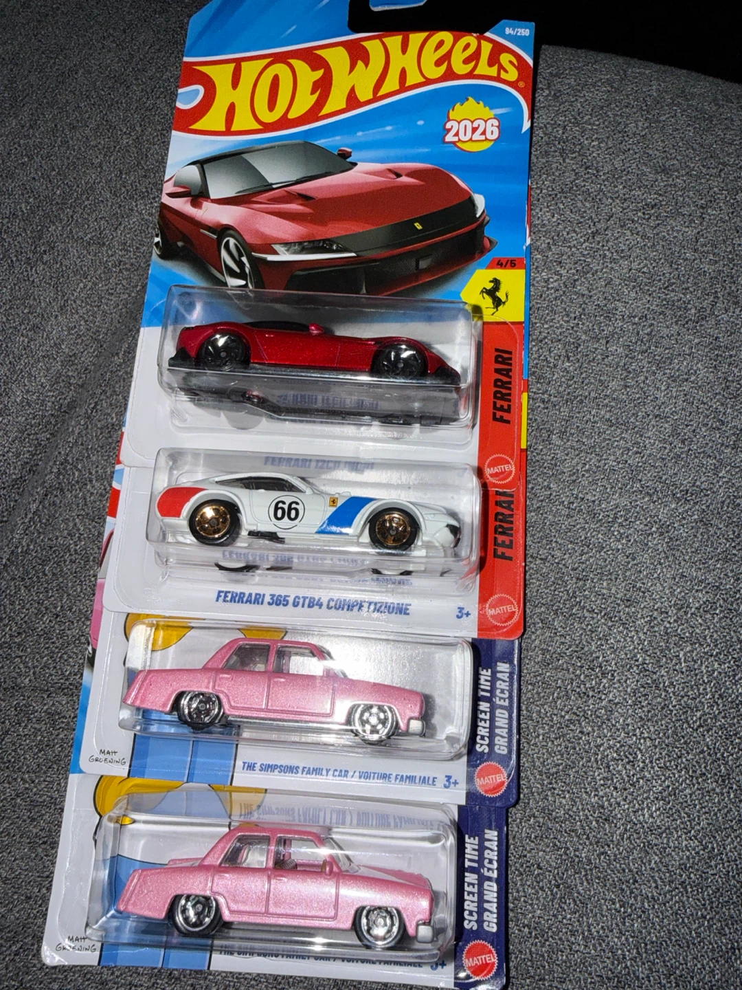 Lot of 4 Hot Wheels Die-Cast Cars