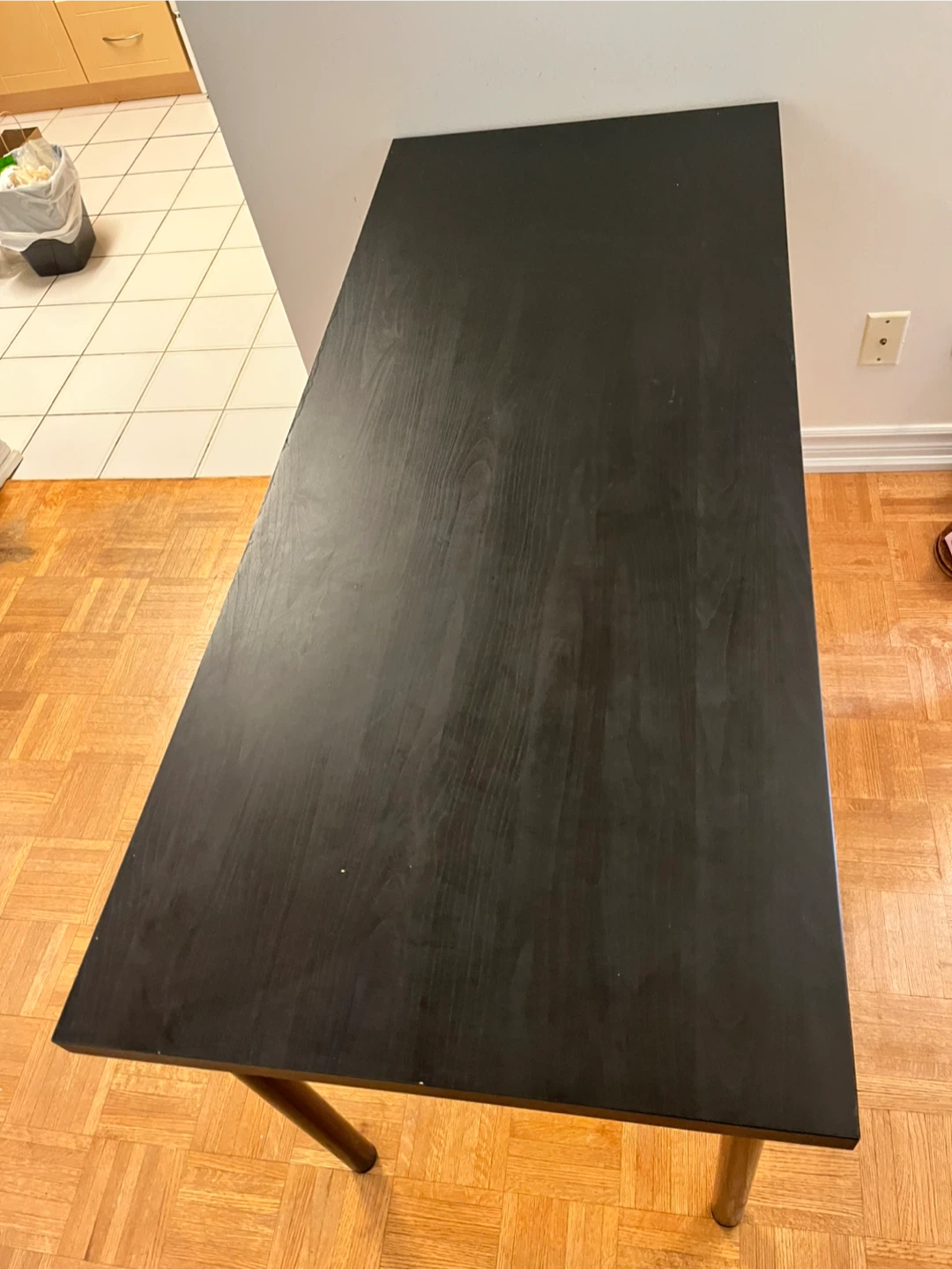 -9/28 “Two” IKEA Black Desks + desk lamp - photo 2