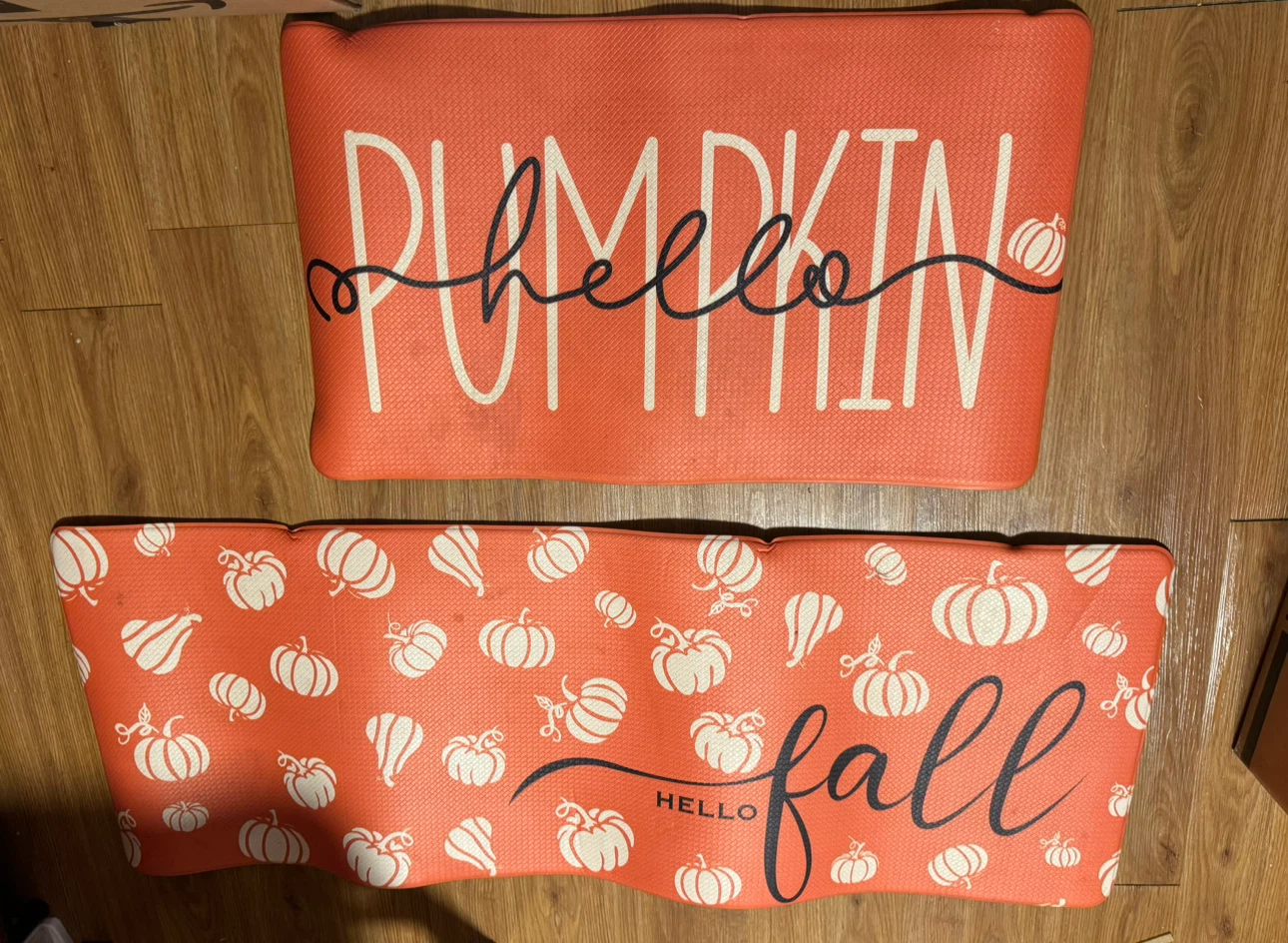 Set of 2 Pumpkin Theme Kitchen Mats - photo 2