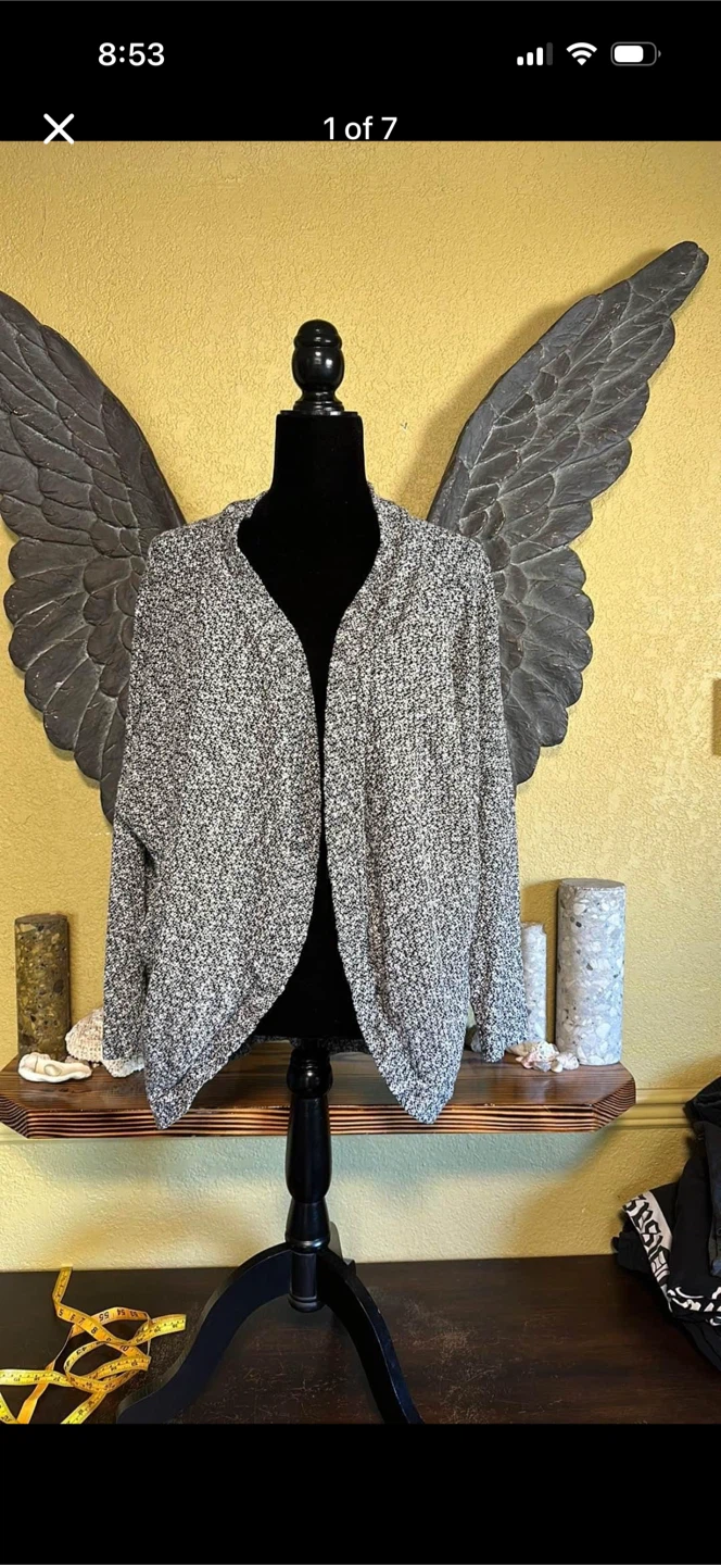 Green Envelope Open Front Cardigan Sweater With Pockets
