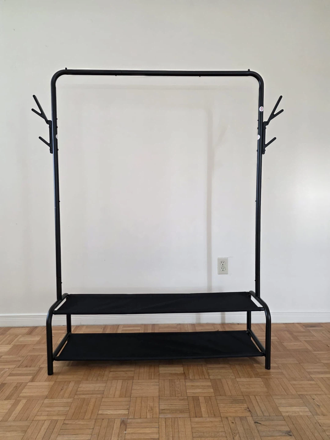 Simple Houseware Garment Rack with Shoe Shelves - photo 2