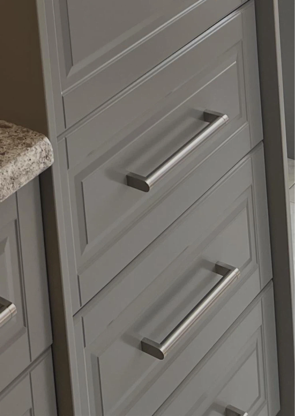 Brand new IKEA cabinet drawers, grey with all accessories