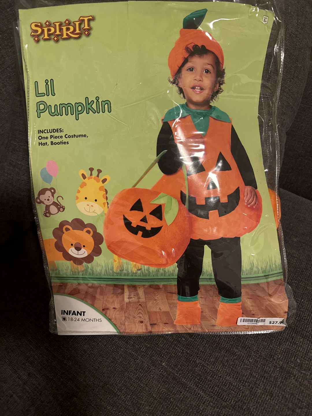 Spirit Halloween Lil Pumpkin Infant Costume 18-24 Months