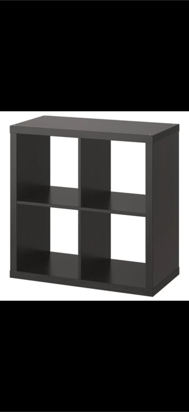 IKEA KALLAX 2×2 Shelf Unit – Black-Brown - photo 3