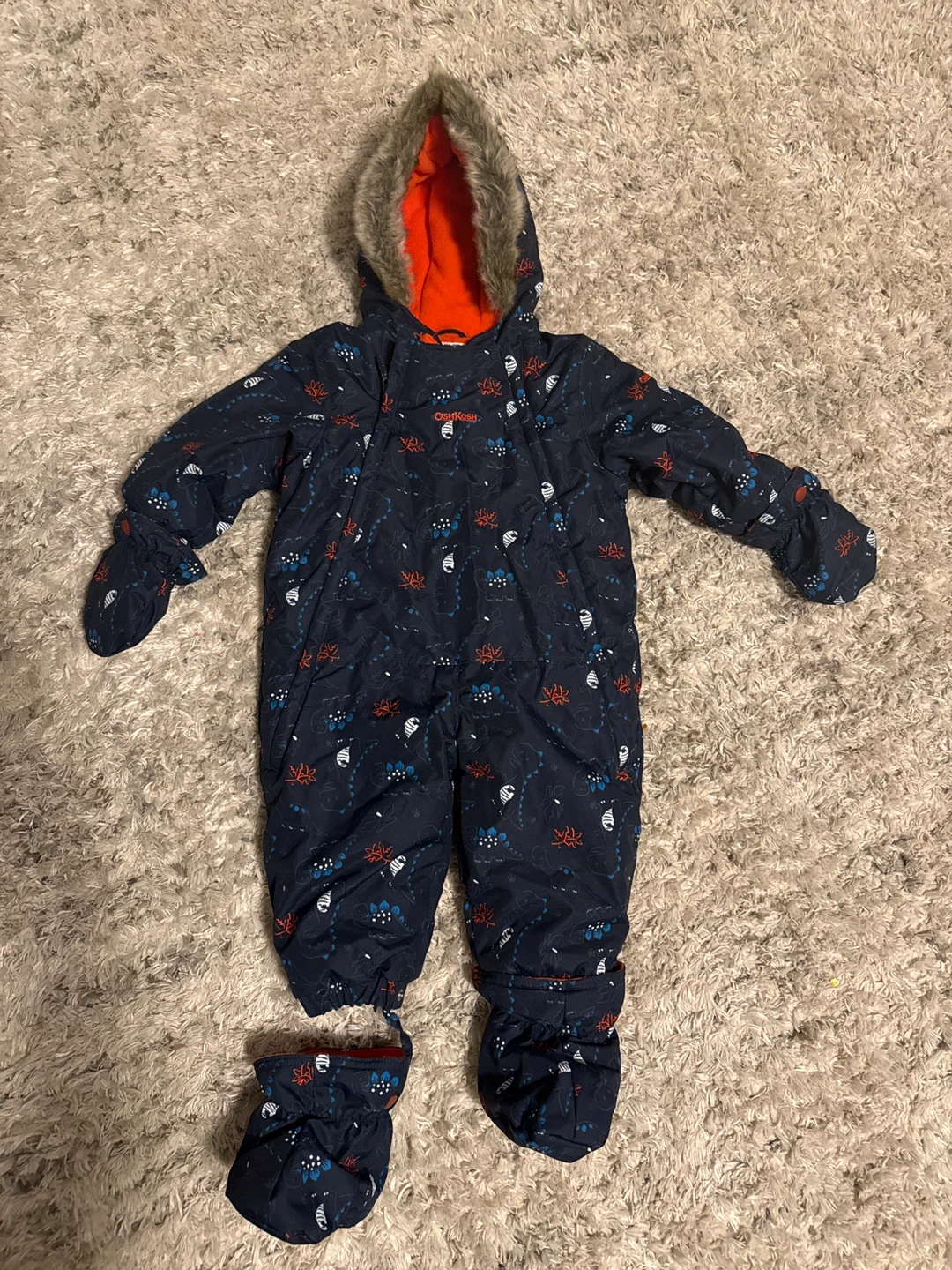OshKosh B'Gosh Dinosaur Winter Snowsuit 18 months