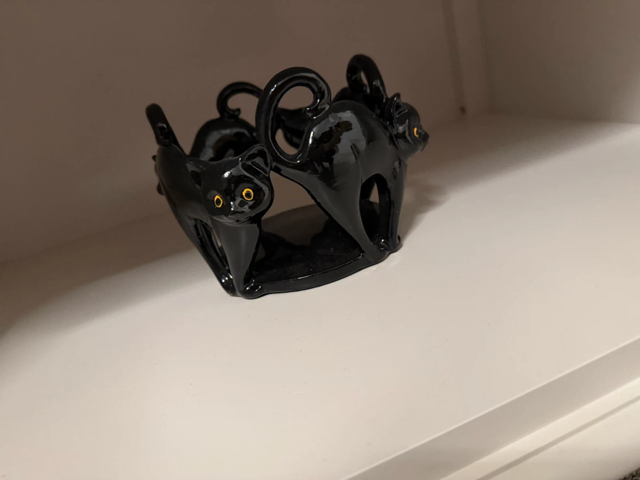 Black Cat Candle Holder - photo 2
