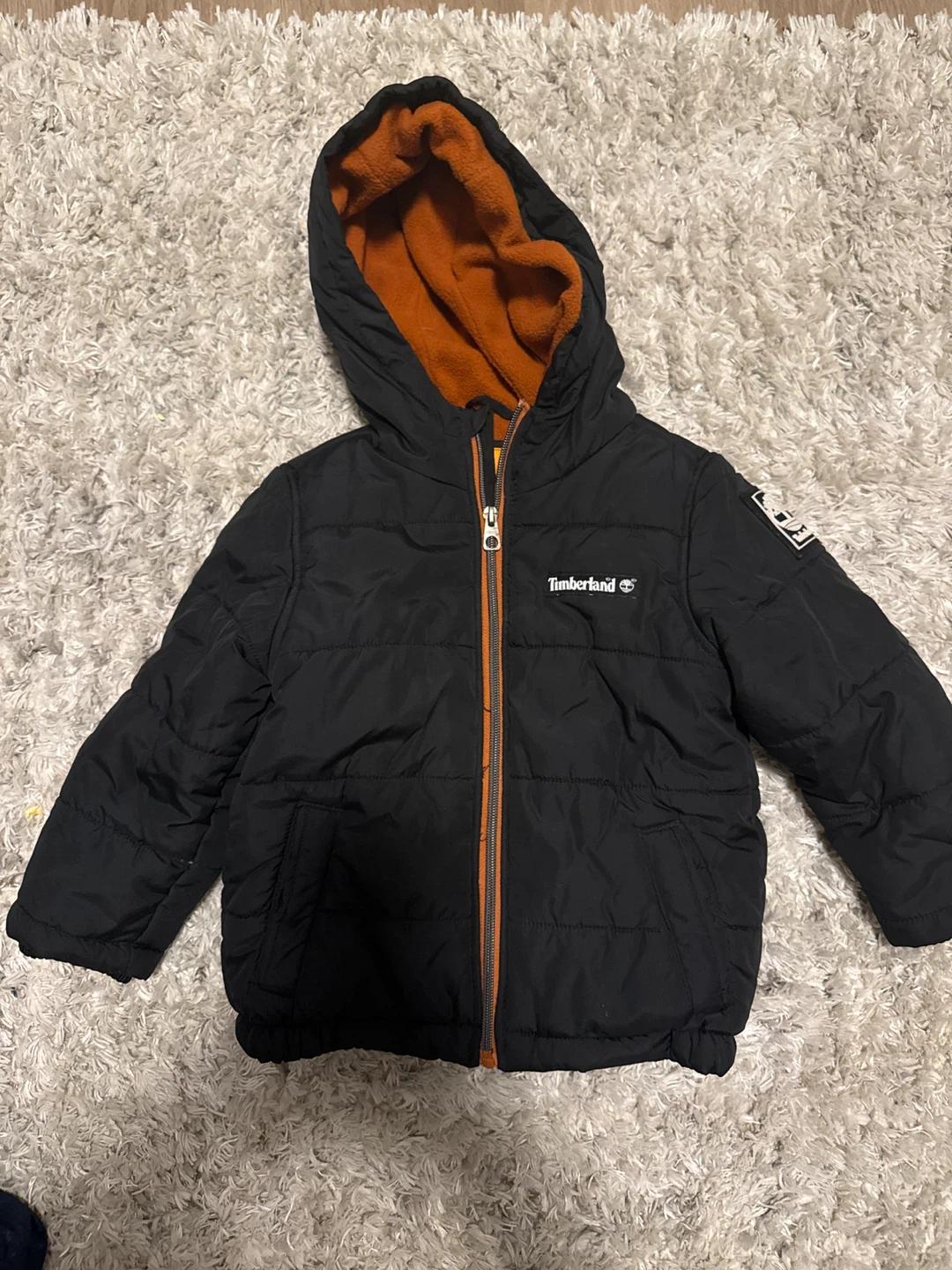 Timberland Kids Black Puffer Jacket 3T
