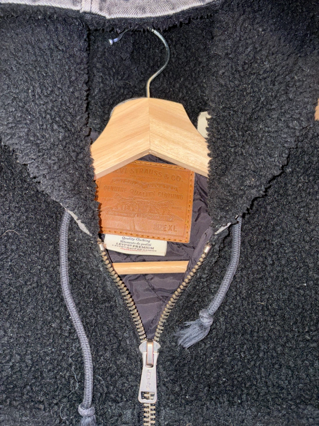 Levi's Premium Sherpa Hooded Denim Jacket - photo 3