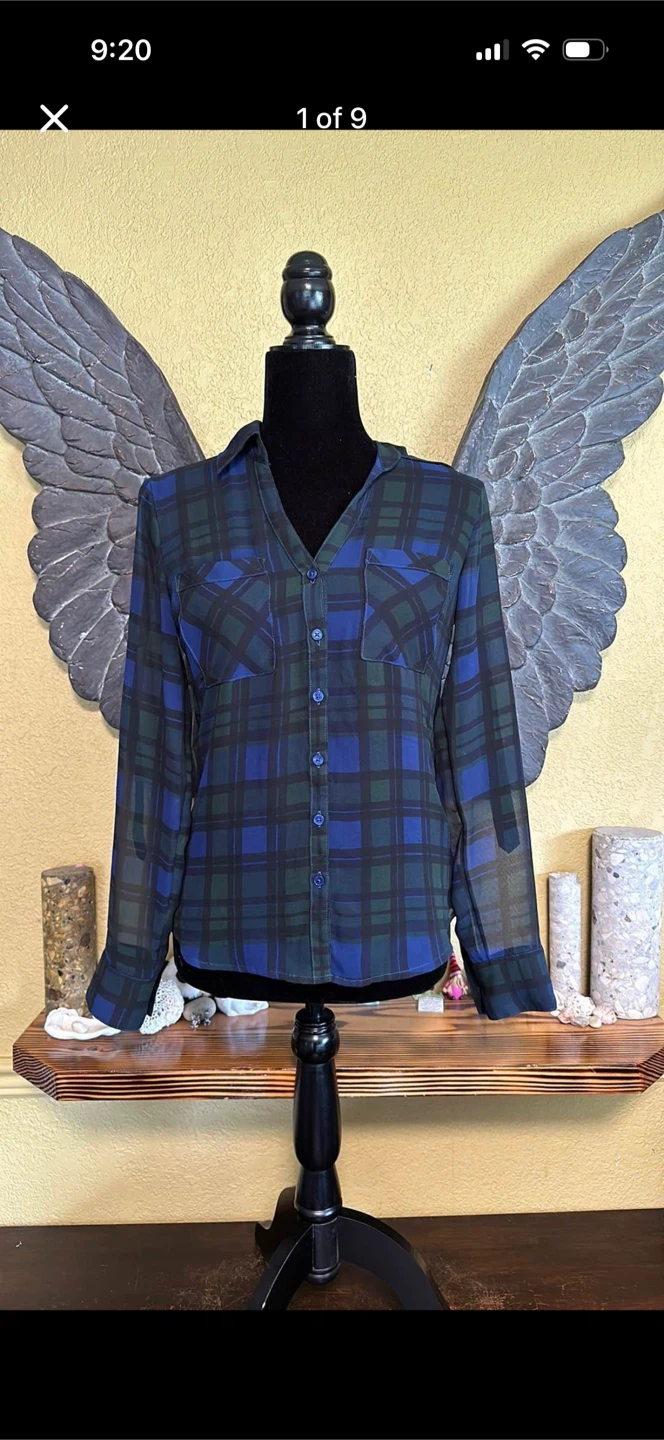 Express The Portofino Plaid Button Down Shirt