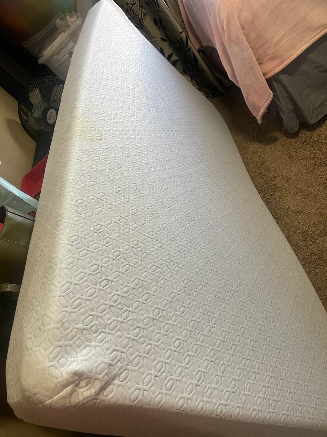 Twin size memory foam mattress