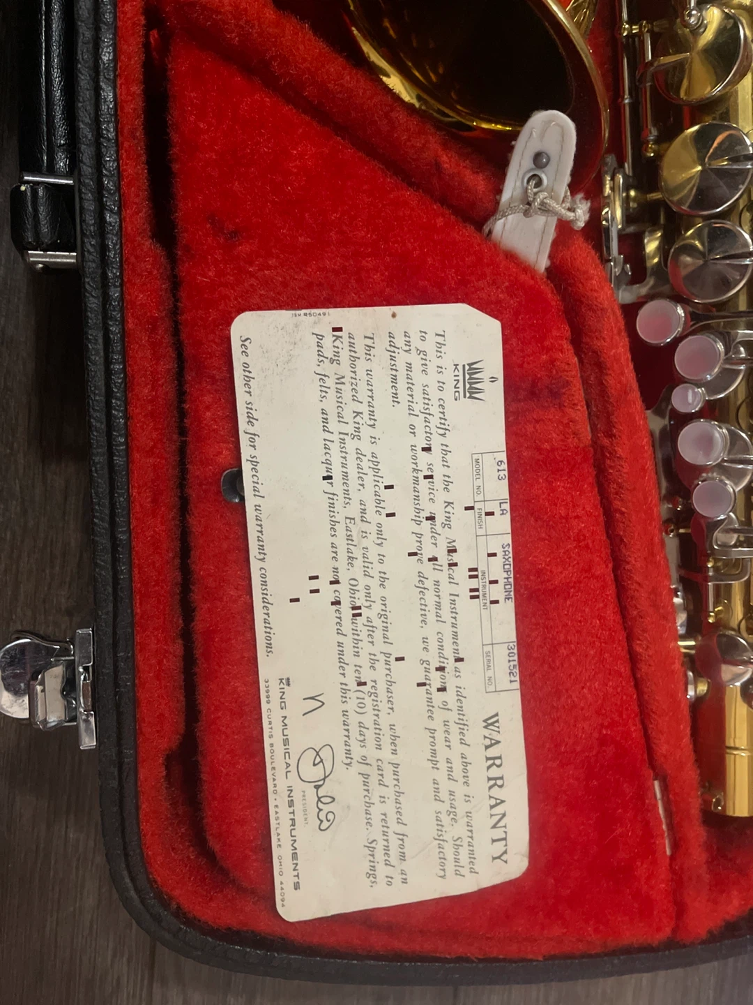 King Cleveland 613 Saxophone - photo 3