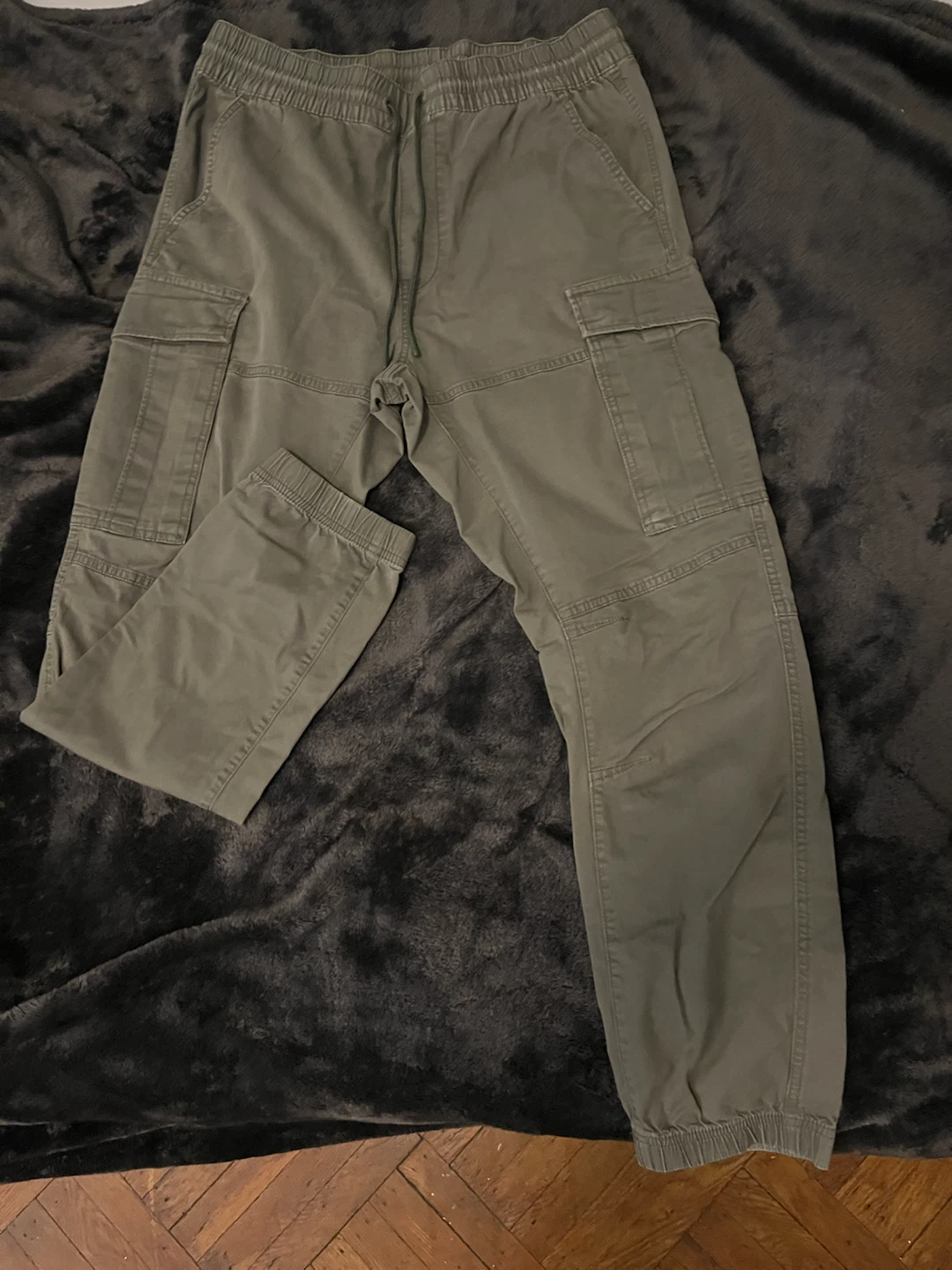 H&M Cargo Joggers Olive Green Size M - photo 2