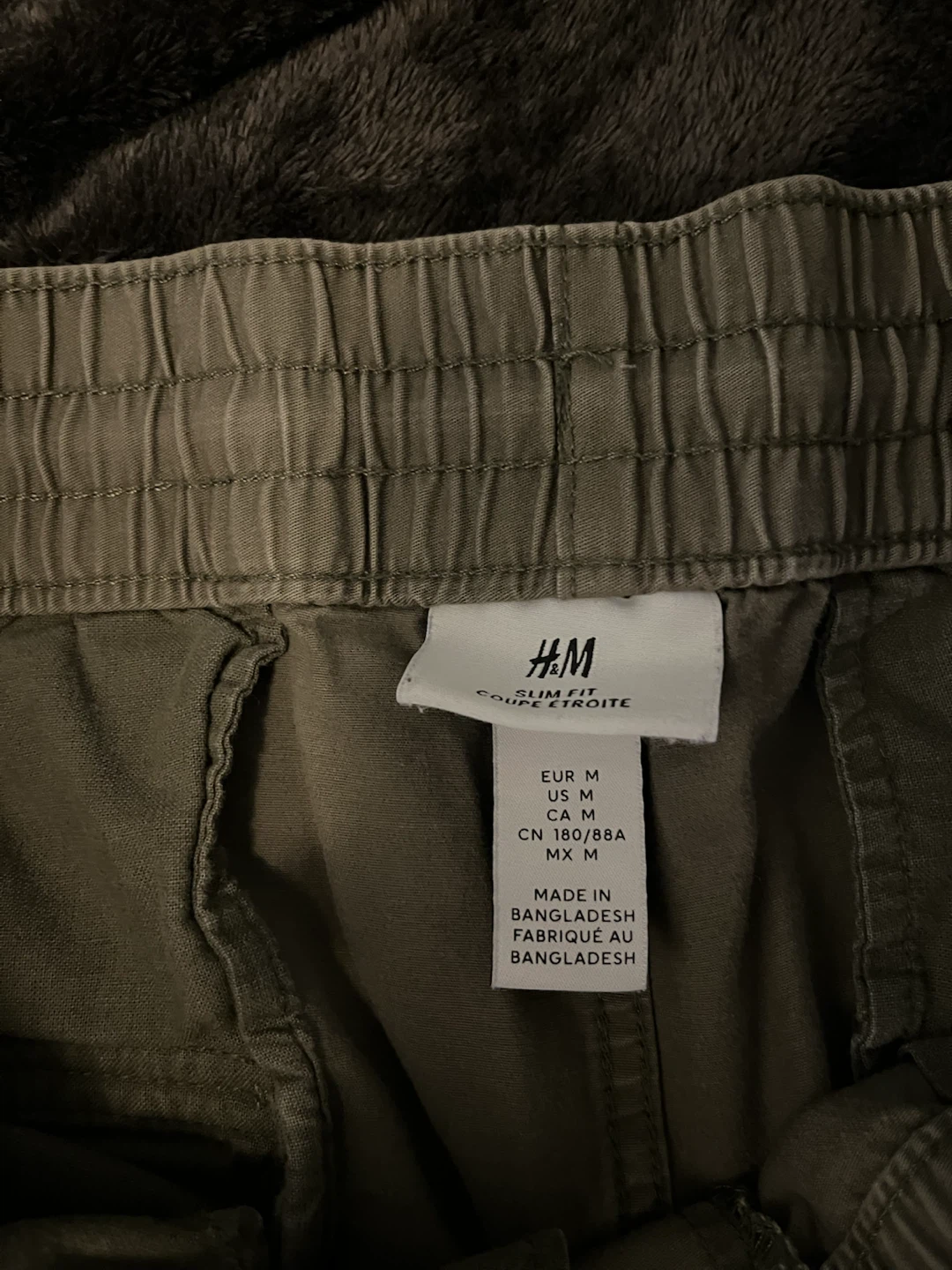 H&M Cargo Joggers Olive Green Size M - photo 5