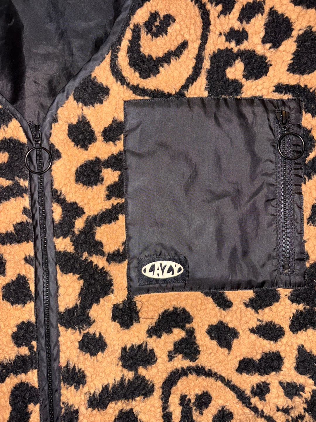 Lazy Oaf Leopard Print Fleece Cardigan - photo 5