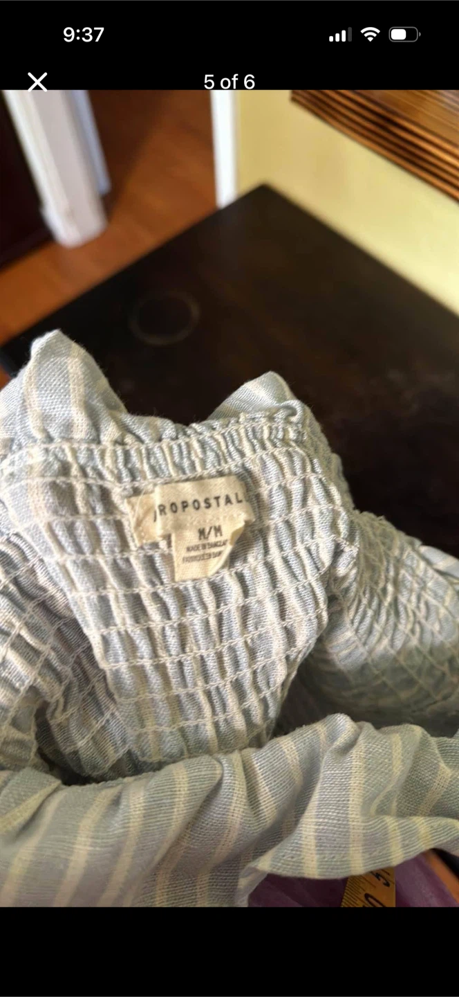 Aeropostale Linen Crop Top With Ruffles - photo 5