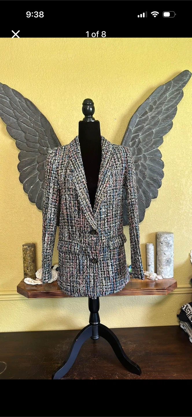 Grace Chow Colorful Blazer With Sequins