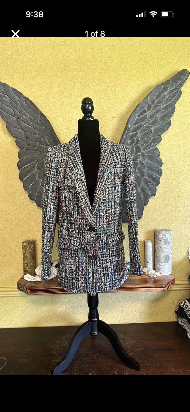 Grace Chow Colorful Blazer With Sequins