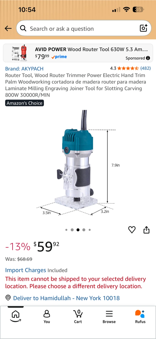 AKYPACH Electric Wood Router Trimmer