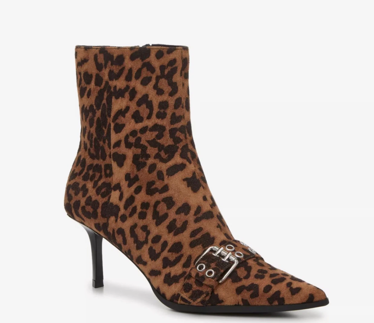 Madden Girl Richie Leopard Pointed Toe Kitten Booties 9 BNIB