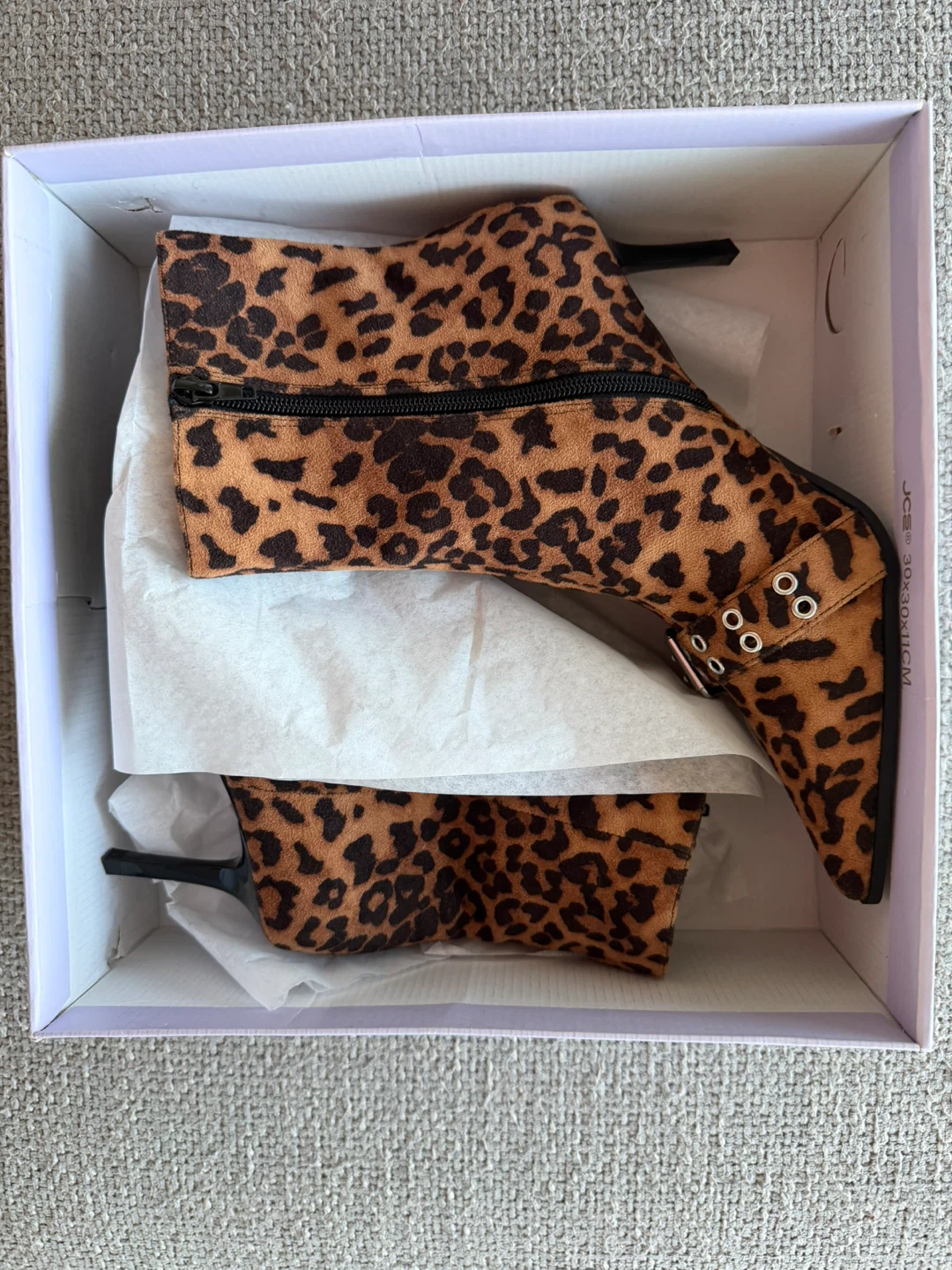 Madden Girl Richie Leopard Pointed Toe Kitten Booties 9 BNIB - photo 5